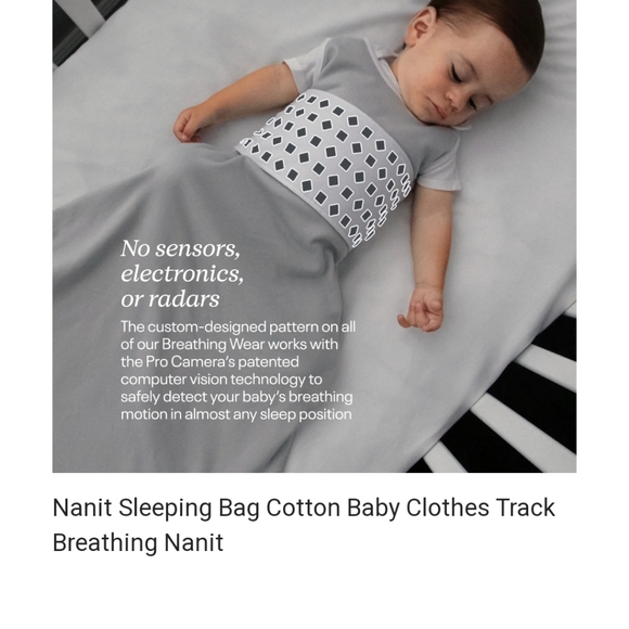 GUC NANIT Patented Breathing band Sleep Sack 2 zips snaps, Velcro lilac 3-6 Mos - Picture 7 of 8